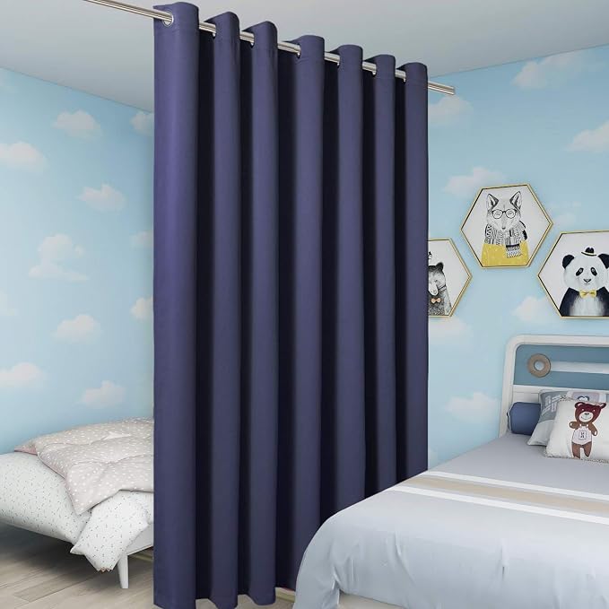 BONZER Room Divider Curtain Total Privacy Wall Extra Wide Thermal Insulated - Image 4