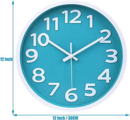Crosstime Wall Clock Silent Non Ticking Indoor Outdoor Clock Battery Operated - Image 3