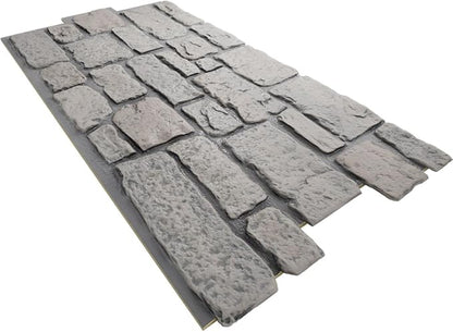 EverStone Cobblestone Faux Stone Panel, Morning Dove Color - Image 6