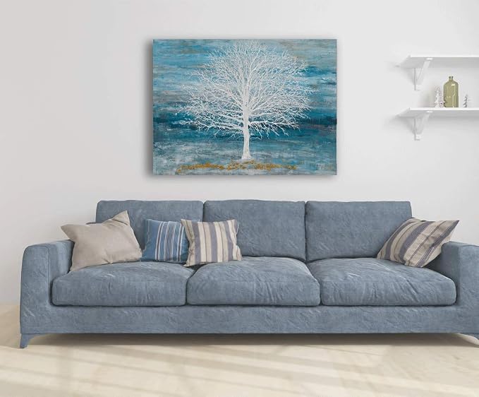 Yihui Arts Canvas Art Wall Decor, Modern Nature Teal Artwork Prints, Large Size - Image 7