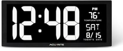 AcuRite 75159M 14.5" Large White LED Digital Clock Inch by AcuRite