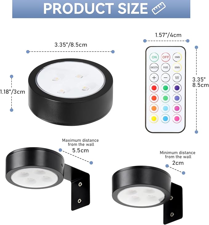 KELUOLY 4-Pack Wireless Battery Operated Painting Light - Image 5