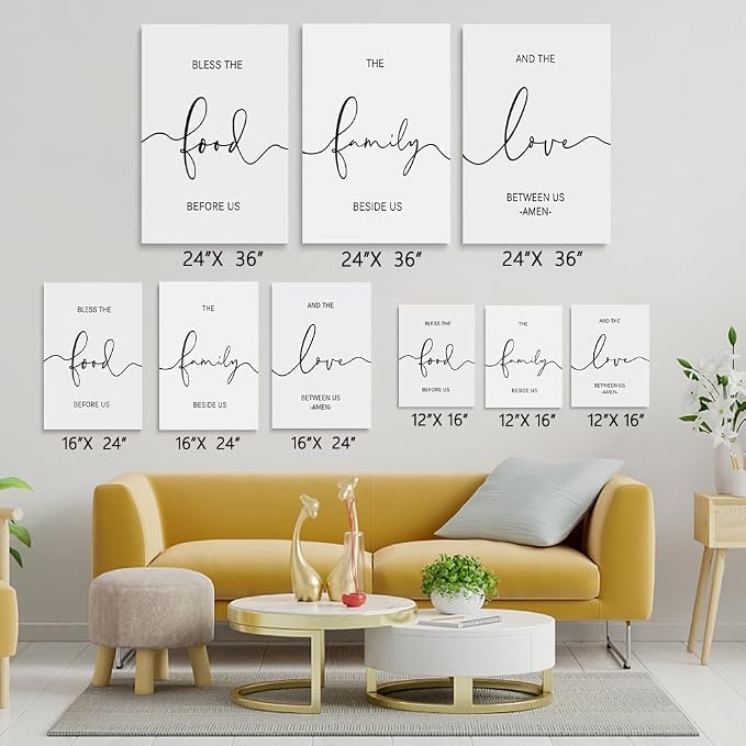 GUBIYU Dining Room Wall Art Decor Home Family Wall Pictures - Image 3