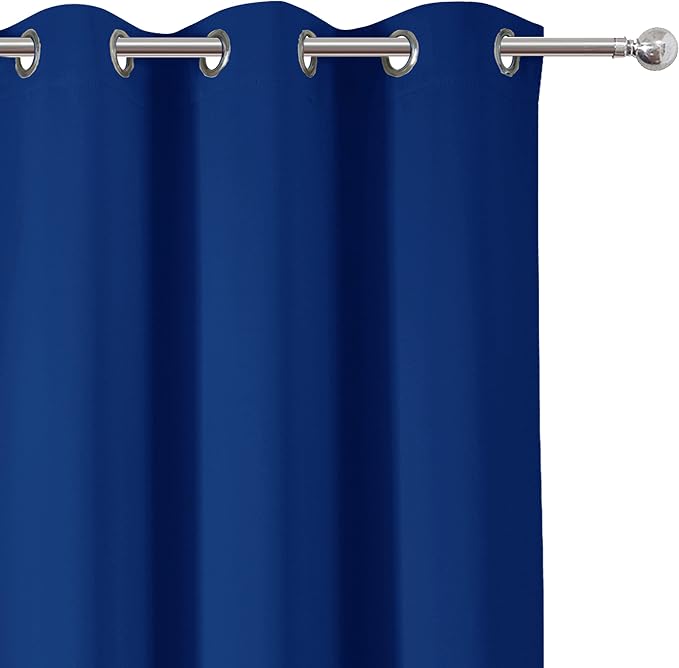 LEMOMO Blackout Curtains 42 x 63 inch/Royal Blue Curtains Set of 2 - Image 7