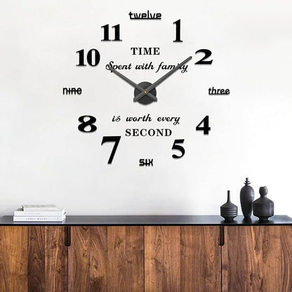 VANGOLD Large DIY Wall Clock Modern 3D Wall Clock - Image 9