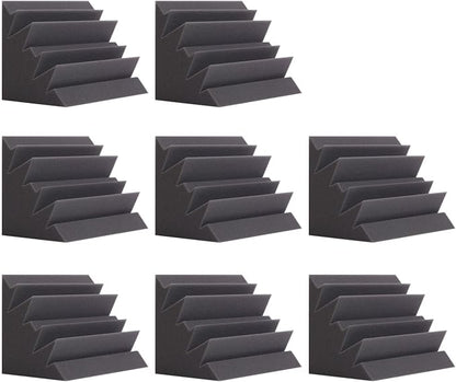 8 Pack - Bass Traps Acoustic Foam Corner, High Density and Fire-Proof Acoustic by SODOCT