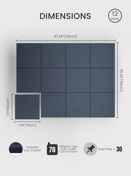 Bumusty Large Cork Board 48" x 36" Alternative - Image 2