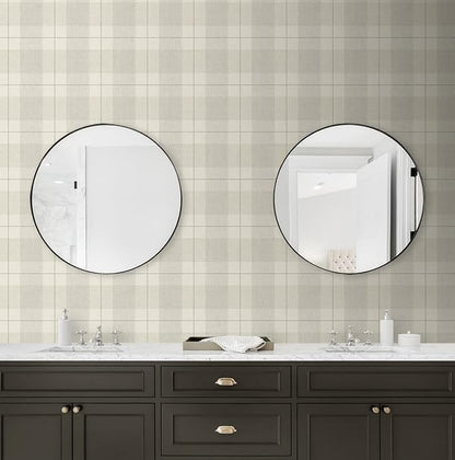 NextWall Lenox Hill Plaid Peel and Stick Wallpaper - Image 3