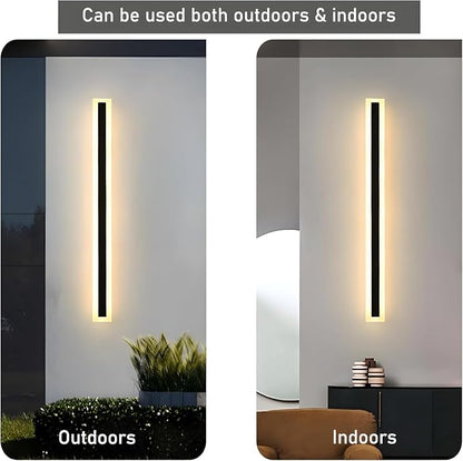 59inch-2Pack Long Outdoor Modern LED Wall Light, 45W Waterproof IP65 Warm White - Image 6