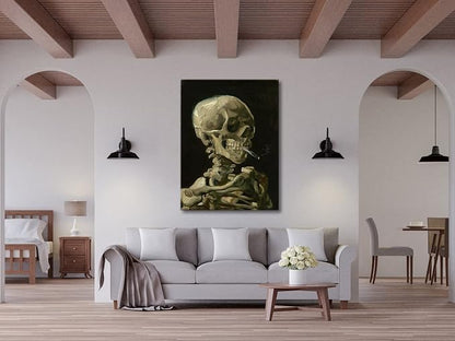 Wieco Art Large Canvas Wall Art Skull of a Skeleton - Image 3