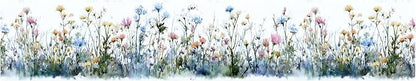 Wildflower Wallpaper Border 196x4 Inch Peel and Stick Wall Border Self Adhesive - Image 2