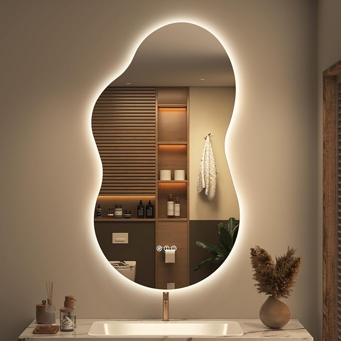 SMIROR Irregular Backlit Bathroom Mirror by SMIROR