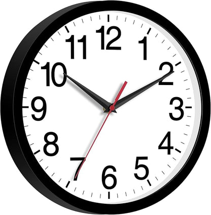 Rohioue 14 Inch Wall Clock Modern Battery Operated Silent Non Ticking Large - Image 3