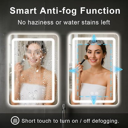 LED Bathroom Mirror, 20x28 in Vanity Mirrors - Image 3