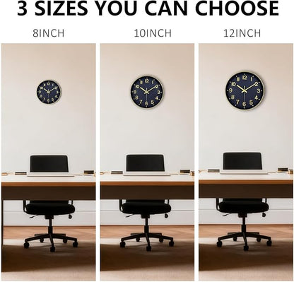 Wall Clocks Battery Operated, 12Inch Non Ticking Digital Wall Clock, Silent - Image 9