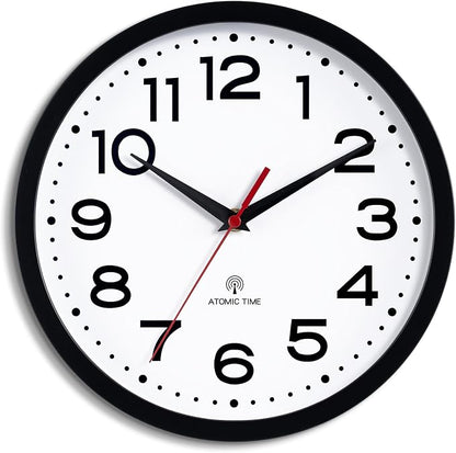 Roymnie Atomic Wall Clock 10 Inch, Modern Clock Battery Operated Classic Analog by Unknown