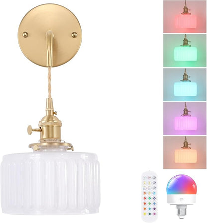 Shenmoyl Battery Operated Wall Sconce by Shenmoyl
