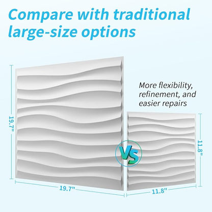 Art3d 20 Pack Decorative 3D Wall Panels, 19 Sq.Feet PVC Interior Wall Décor - Image 4