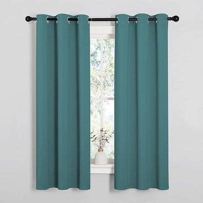 NICETOWN Kitchen Curtain Panels Blackout Draperies, Thermal Insulated Solid by NICETOWN