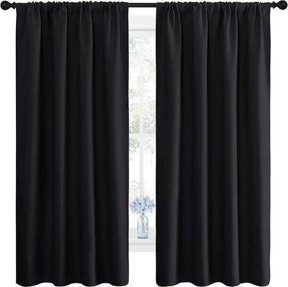 NICETOWN Black Blackout Curtain Blinds by NICETOWN