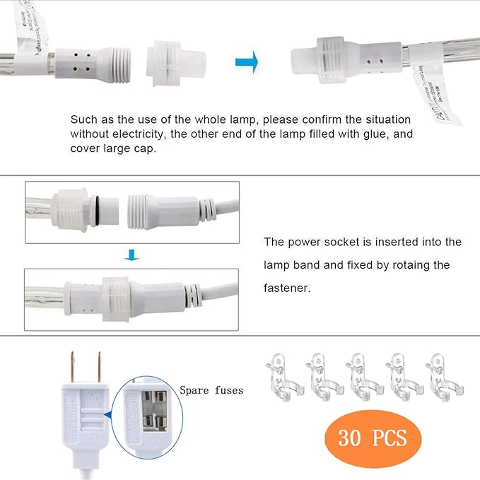 100ft LED Rope Lights Outdoor, 720 LED Connectable and Flexible Tube Lights with 8 Modes, Waterproof LED Rope Lighting for Garden, Patio, Pool, Bedroom, Party, Indoor Outdoor Christmas Decor (Green)