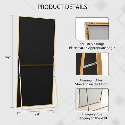 Beauty4U 79" x 39" Full Length Mirror - Image 5