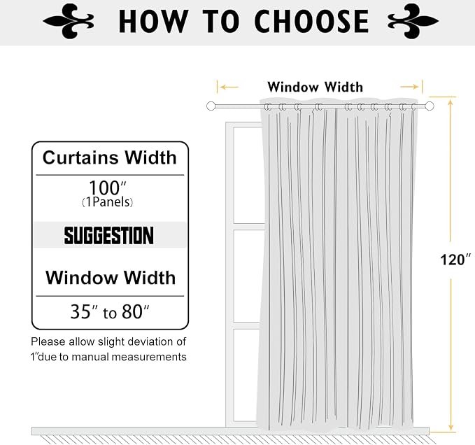ChrisDowa Room Divider Curtain 120 Inches Long, Wide Blackout Sliding Door - Image 6