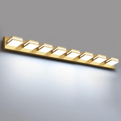 IZORRO LED Modern Bathroom Lights Fixtures, Brushed Glod Acrylic Wall Lighting by IZORRO