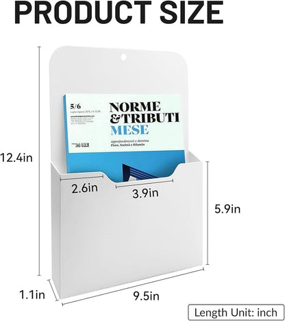 DALTACK Magnetic File Holder, Magnetic Mail and Paper Organizer - Image 3