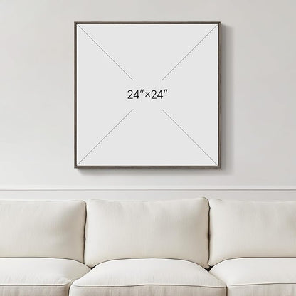 Framed Sage Green Abstract Wall Art, Modern Canvas Prints Artwork - Image 3