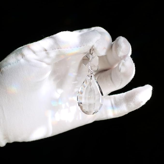 12pcs Crystal Suncatchers, Hanging Crystals Chandelier Prisms for Windows, Rainbow Maker Home Decoration