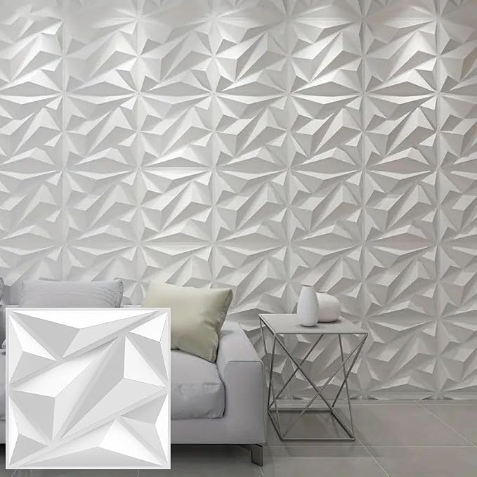 Heikki 30 Pack 3D Wall Panel for Interior Wall Décor, PVC Flower Textured Wall by YourBestChoices