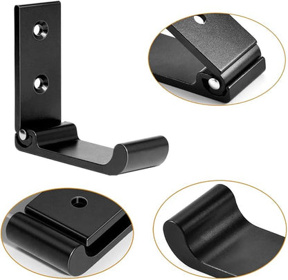 Folding Coat Hooks, Matte Black Wall Hooks - Image 6