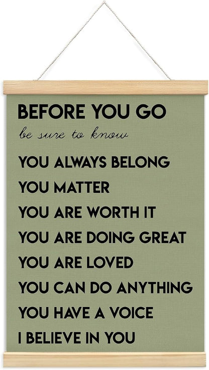 Mental Health Positive Inspirational Wall Art Decor, Therapist Office Signs by Unknown