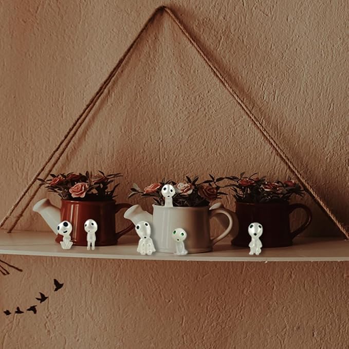 20Pcs Glow in The Dark Tree Elves, Fairy Garden Accessories, Mini Luminous Ghost Gnomes, Miniature Landscape Decorations, Lawn Yard Patio Plant Decor, Terrarium Kit, Gift