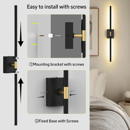 iThird Battery Operated Wall Sconces Set of 2: 10000mAh Rechargeable Wall Lights - Image 9