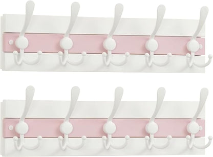SKOLOO Coastal Wall Mounted Coat Rack-16.88" Beach House Entryway Wooden Coat by SKOLOO