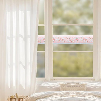 AbaBoorty Pink Flower Pattern Wallpaper Trim - Image 4