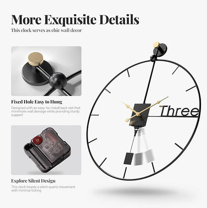 36 inch Wall Clock Extra Large Wall Clocks - Image 3