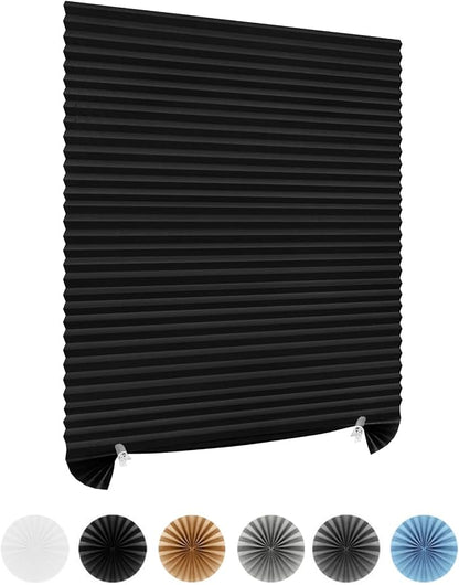 Window Blinds Cordless Blackout No Drill Cut to Size Clip On Stick On Self by Maritown