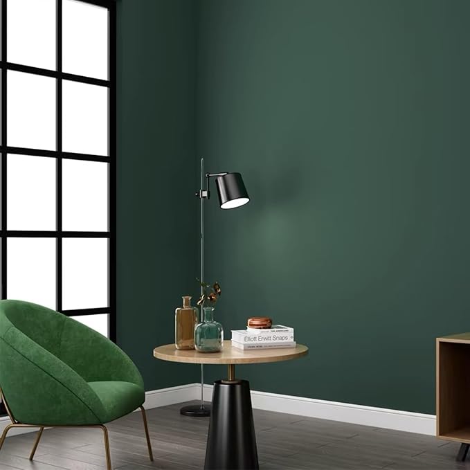 Yancorp Matte Green Contact Paper Peel and Stick Wallpaper Removable Solid - Image 5