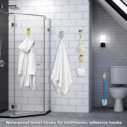 4pcs Cute Self Adhesive Towel Hooks - Image 5