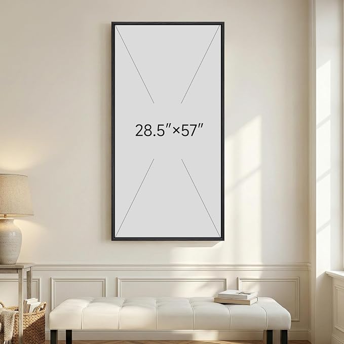 Large Framed Neutral Abstract Wall Art, Modern Vertical Canvas Prints Paintings - Image 7