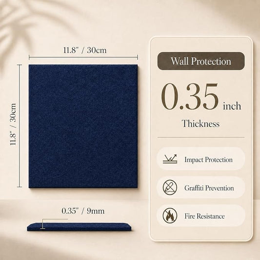 Large Cork Boards for Walls – 36" x 24" Self Adhesive Felt Wall Tiles - Image 2