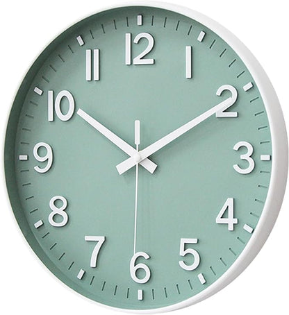 HZDHCLH Wall Clocks Battery Operated, Wall Clock Green, 14 inch Wall Clock - Image 2