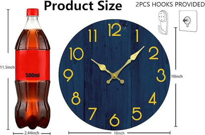 Wall Clock, Modern Wall Clocks Battery Operated, Silent Non Ticking Clock - Image 3