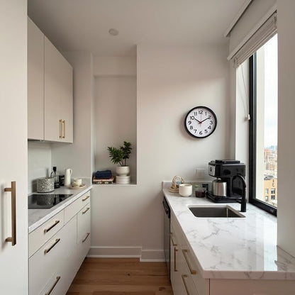 Ultimate Wall Clock | 10 Inch | Silent | Round | Quartz | Black | Kitchen | - Image 7