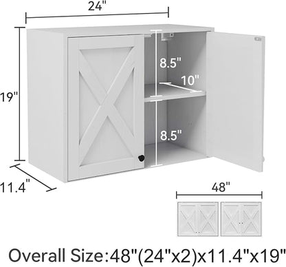 YOURLITE Laundry Cabinet, Medicine Cabinet, Bathroom Kitchen Storage Wall - Image 2