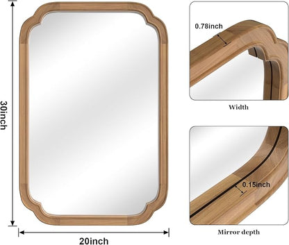 WallBeyond 20" x 30" Rounded Corner Arch Wall Mirror - Image 6