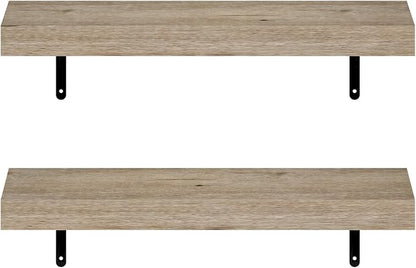 Furinno Tanna Floating Shelves for Wall Set of 2, 22-Inch Wall Shelf, Triple - Image 6